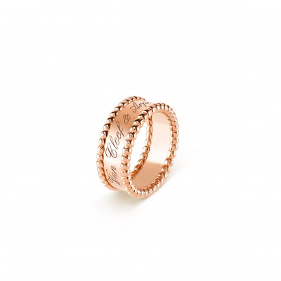 VAN CLEEF ARPELS PERLÉE SIGNATURE RING - ROSE GOLD  VCARN32400